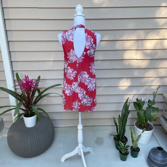 sleeveless floral dress cutout flowy summer spring Easter style forever 21 small - Picture 9 of 16